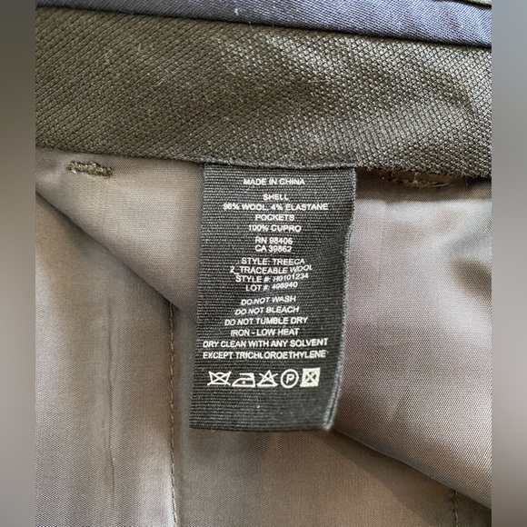 Theory Treeca 2 Good Wool Crop Suit pants: Size 0 Mid-Rise straight leg - Picture 8 of 9